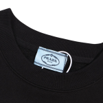 Sweatshirt Prada Milano Triangle Logo Black PD028 - Image 7