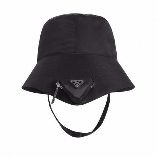 d109015_3059-1.jpg Bucket Hat Prada Black Nylon Pouch Strap PD030 - Image 1