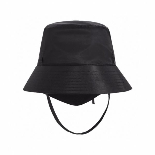 Bucket Hat Prada Black Nylon Pouch Strap PD030 - Image 2