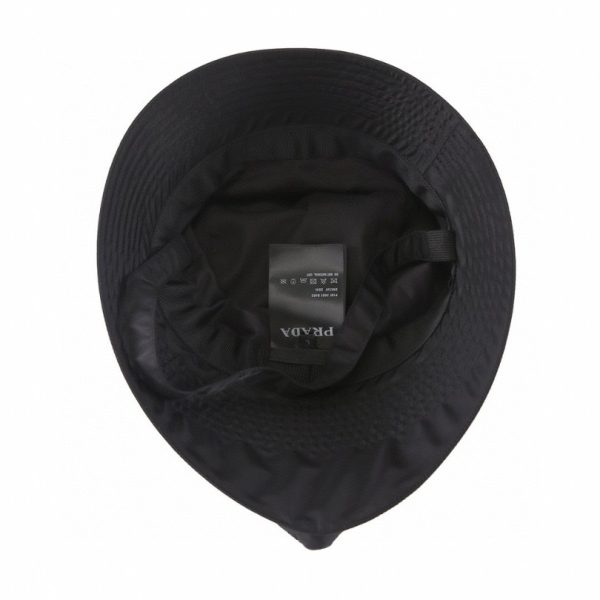 Bucket Hat Prada Black Nylon Pouch Strap PD030 - Image 8