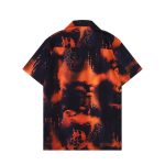 Shirt Prada Orange Black Graphic Print PD031 - Image 2
