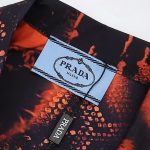 Shirt Prada Orange Black Graphic Print PD031 - Image 13