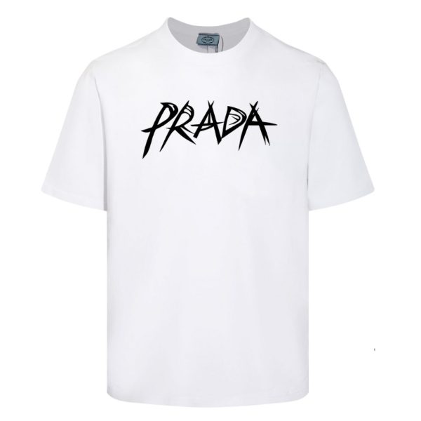 d109065_24049-1.jpg T-shirt Prada Milano White Graphic Logo PD032 - Image 1
