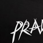 T-shirt Prada Milano Black Graphic Logo PD033 - Image 3