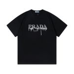 T-shirt Prada Milano Black Drip Logo PD035
