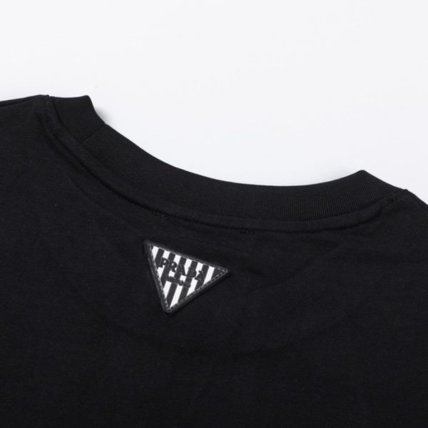 T-shirt Prada Milano Black Drip Logo PD035 - Image 5