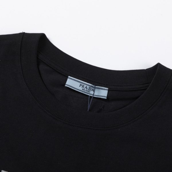 T-shirt Prada Milano Black Drip Logo PD035 - Image 7