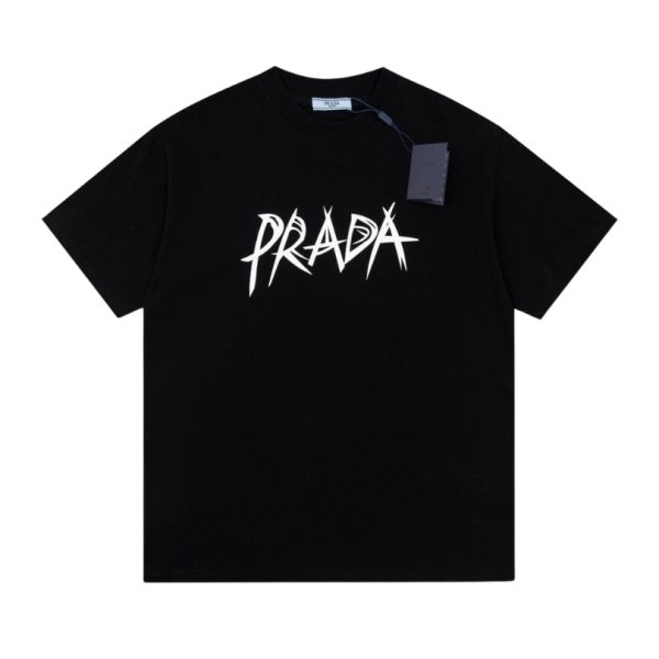 d109168_23908-1.jpg T-shirt Prada Black Graphic Logo PD038 - Image 1