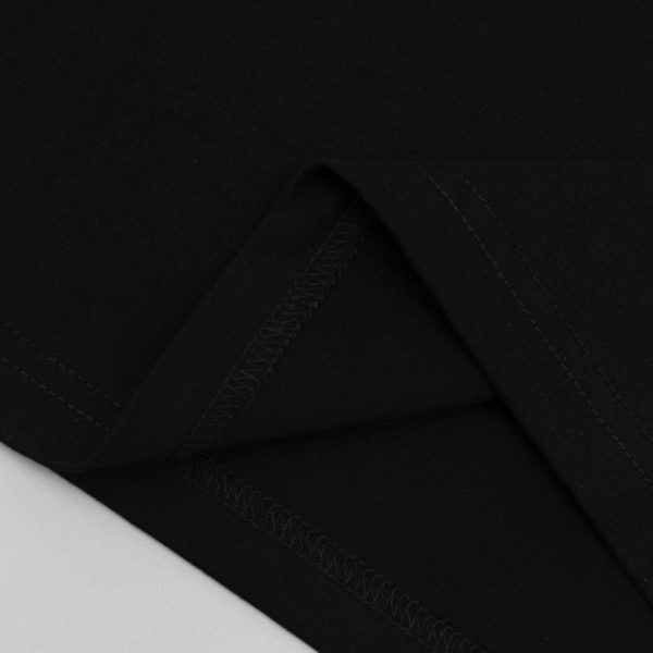 T-shirt Prada Black Graphic Logo PD038 - Image 4