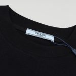 T-shirt Prada Black Graphic Logo PD038 - Image 6