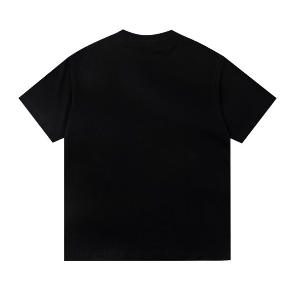 T-shirt Prada Black Triangle Graphic Logo PD040 - Image 2