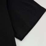 T-shirt Prada Black Triangle Graphic Logo PD040 - Image 5