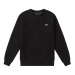 Sweatshirt Prada Black Logo Crewneck PD045