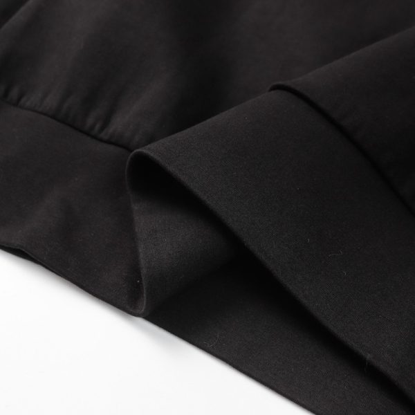 Sweatshirt Prada Black Logo Crewneck PD045 - Image 6