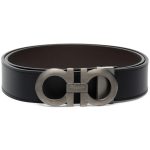 Belt Ferragamo Black Gancini Buckle FG001