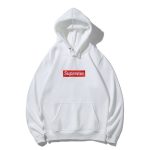 Hoodie Supreme Box Logo White SP008
