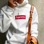 Hoodie Supreme Box Logo White SP008 - Image 3