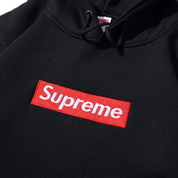 Hoodie Supreme Box Logo Black SP009 - Image 3