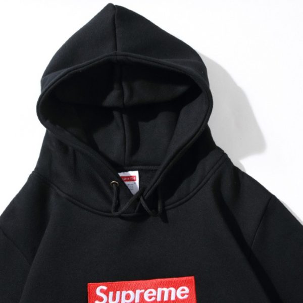 Hoodie Supreme Box Logo Black SP009 - Image 9