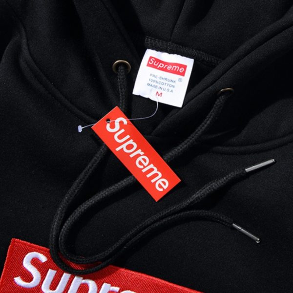 Hoodie Supreme Box Logo Black SP009 - Image 11