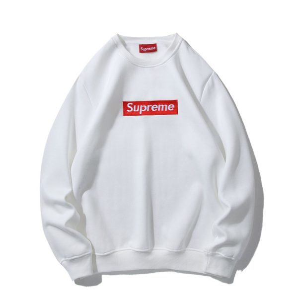 d109474_19168-1.jpg Sweatshirt Supreme Box Logo White SP011 - Image 1
