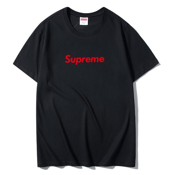 d109489_24437-1.jpg T-shirt Supreme Red Logo Black SP014 - Image 1