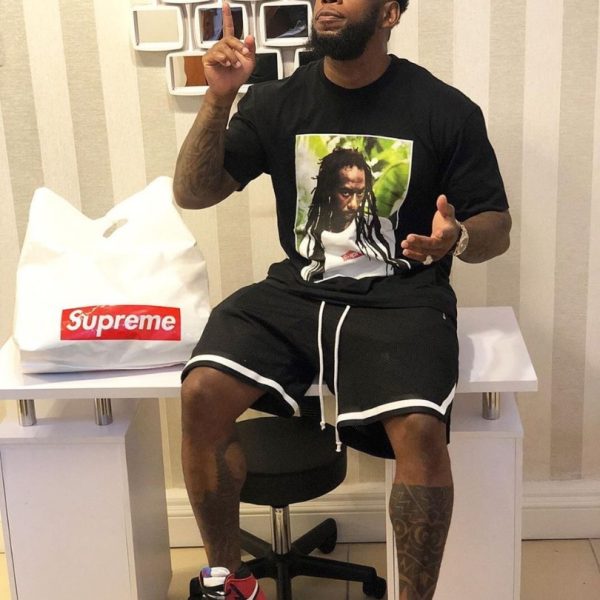 T-shirt Supreme Buju Banton Photo Black SP018 - Image 3