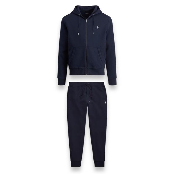 d109602_13158-1.jpg Ralph Lauren Zip Up Hooded Full Tracksuit Navy Blue RP001 - Image 1