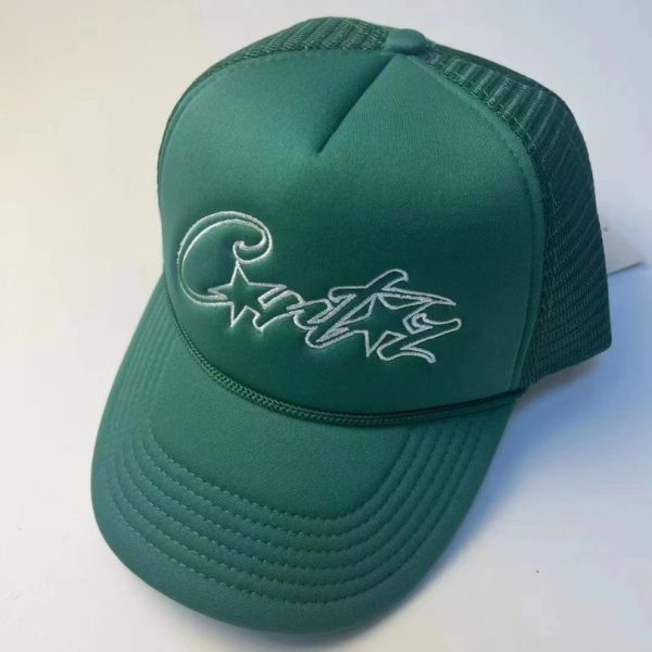 Cap Cortez Signature Logo Mesh Green Hat CZ001 - Image 2