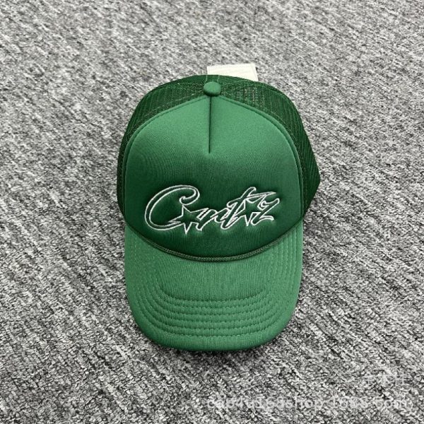 Cap Cortez Signature Logo Mesh Green Hat CZ001 - Image 3