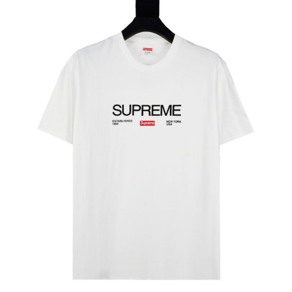d109790_24293-1.jpg T-shirt Supreme Established 1994 White SP024 - Image 1
