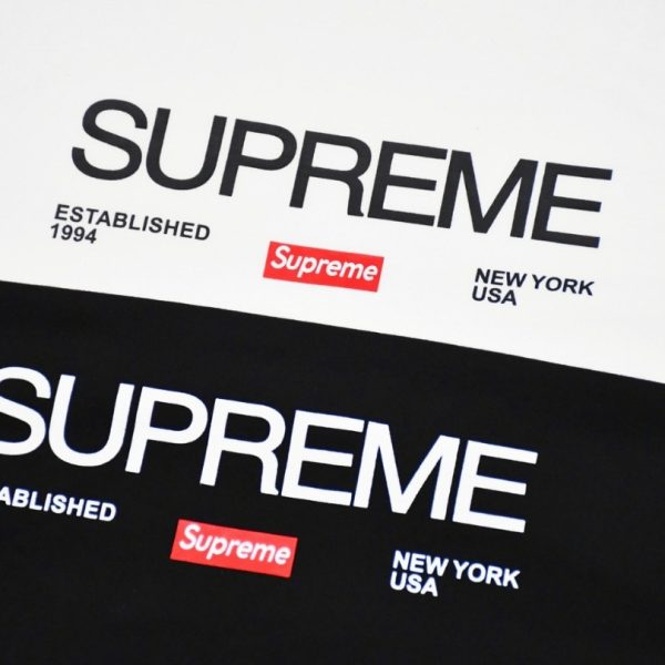 T-shirt Supreme Established 1994 White SP024 - Image 4