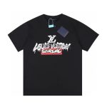 T-shirt Louis Vuitton x Supreme Graffiti Black SP027