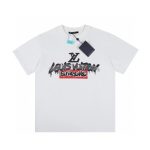 T-shirt Louis Vuitton x Supreme Graffiti White SP028