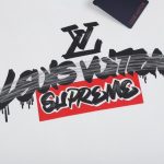 T-shirt Louis Vuitton x Supreme Graffiti White SP028 - Image 3