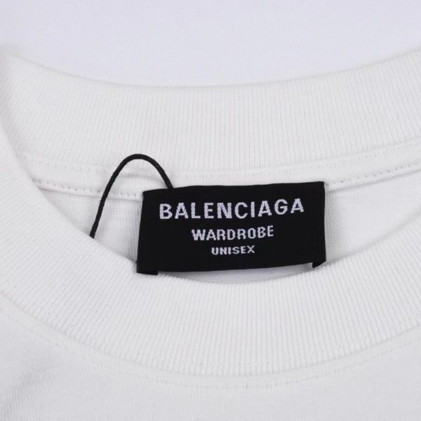 T-shirt Balenciaga x Supreme Collab White SP030 - Image 8