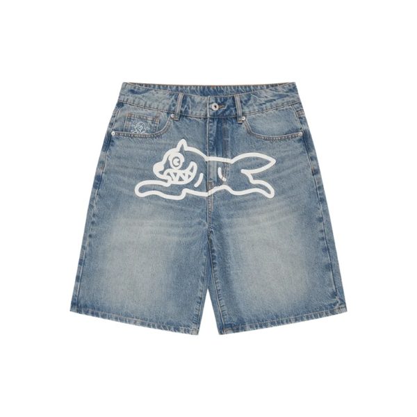 d110004_16080-1.jpg Shorts Ice Cream Running Dog Denim Shorts IC001 - Image 1