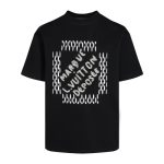 T-shirt Louis Vuitton Graphic Print Black LV023