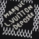 T-shirt Louis Vuitton Graphic Print Black LV023 - Image 3