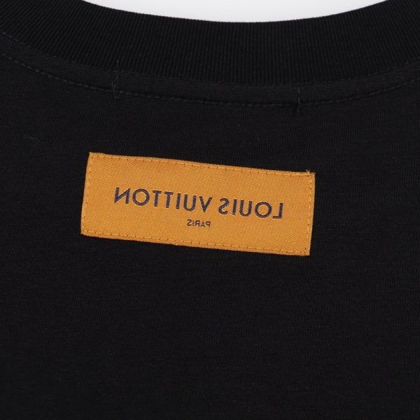 T-shirt Louis Vuitton Graphic Print Black LV023 - Image 4