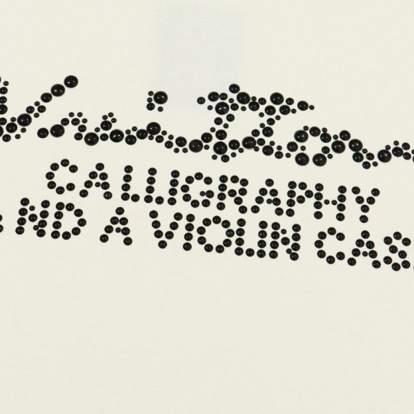 T-shirt Louis Vuitton Studded Calligraphy LV024 - Image 3