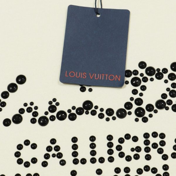 T-shirt Louis Vuitton Studded Calligraphy LV024 - Image 8
