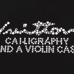 T-shirt Louis Vuitton Calligraphy Studded Black LV025 - Image 3