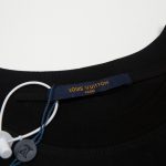 T-shirt Louis Vuitton Rope Logo Black LV026 - Image 7