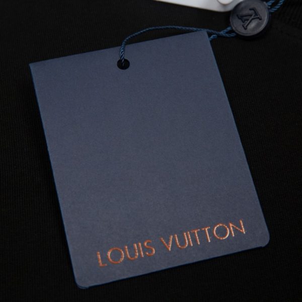 T-shirt Louis Vuitton Rope Logo Black LV026 - Image 8