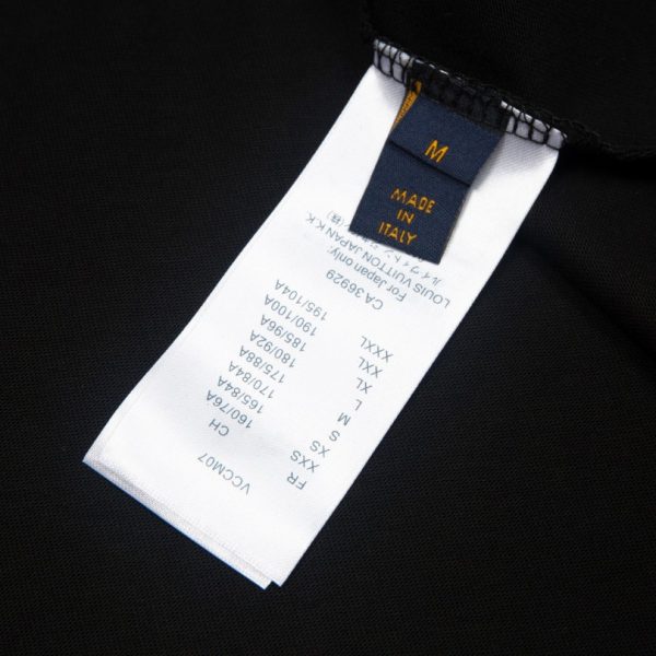 T-shirt Louis Vuitton Rope Logo Black LV026 - Image 9