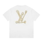T-shirt Louis Vuitton Rope Logo White LV027 - Image 2