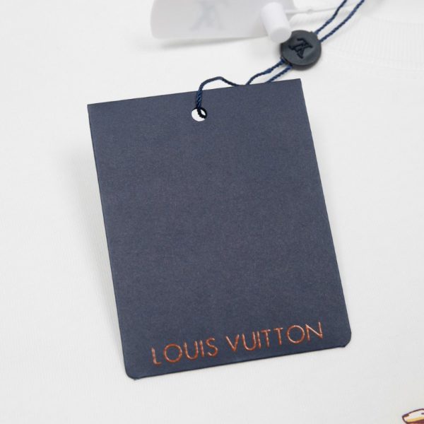 T-shirt Louis Vuitton Rope Logo White LV027 - Image 8