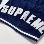 Shorts Supreme Velour Stripe Logo Embroidery SP041 - Image 4