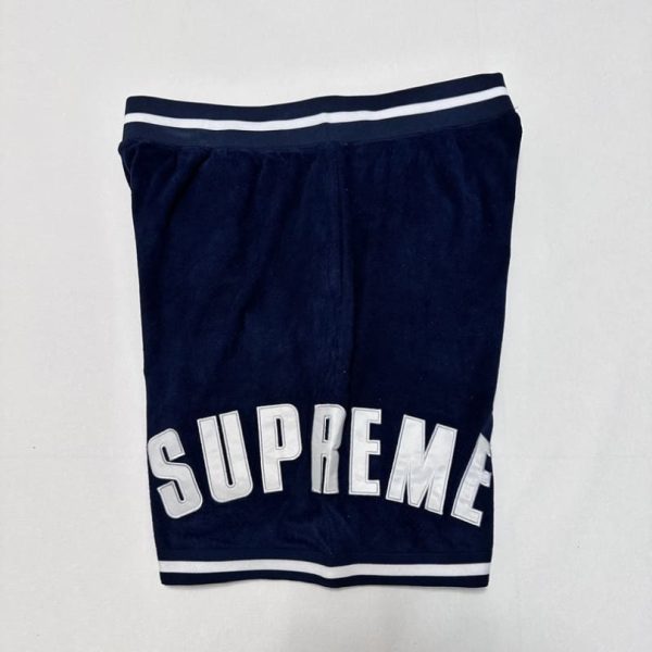 Shorts Supreme Velour Stripe Logo Embroidery SP041 - Image 5